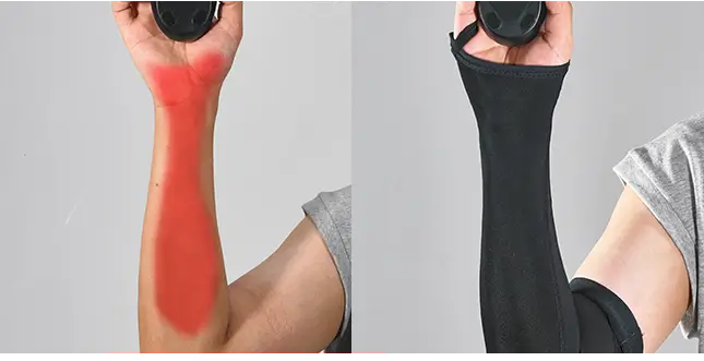 マウスパッドと接している部分の大半をカバー