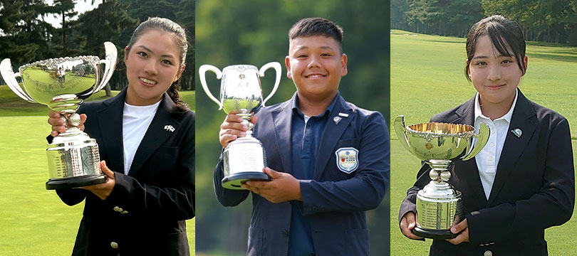 《今年も「日本ジュニアゴルフ選手権」でTEAMスリクソンが躍動！》ダンロップモニターが4部門中3部門を制覇！