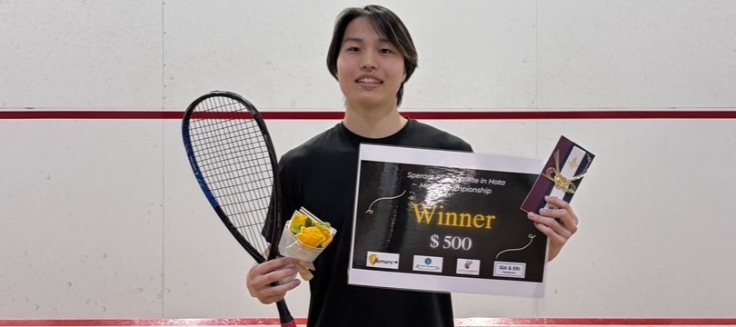 池田悠真選手がPSAサテライトツアー「Sperare PSA Satelite in Hota」で優勝！