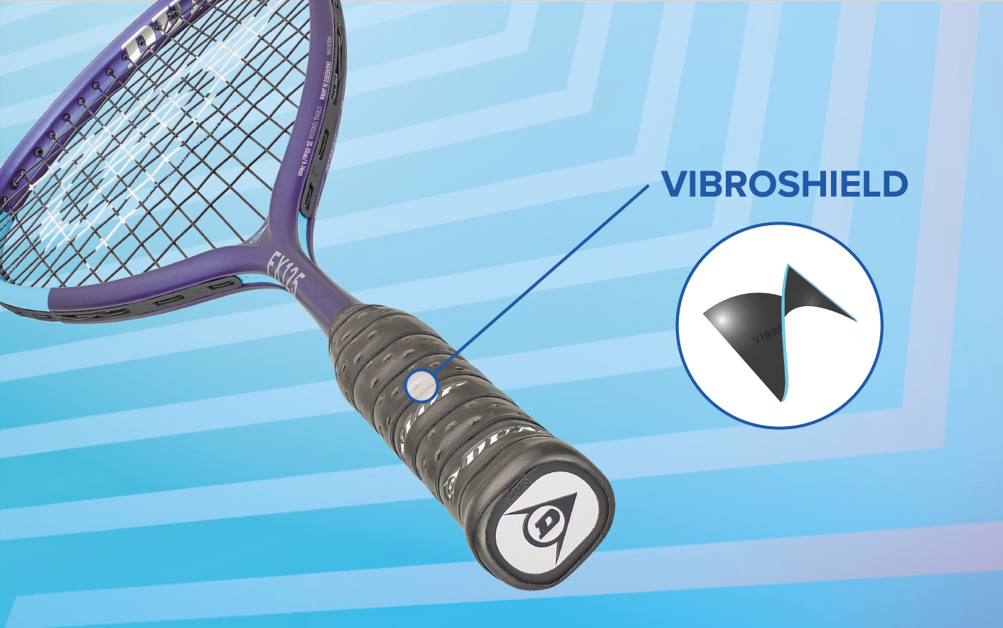 VIBROSHIELD（バイブロシールド）をスカッシュラケットへ初採用