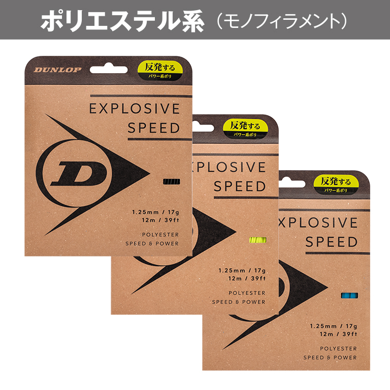 エクスプロッシブ・スピード | ストリング | 製品情報 | DUNLOP TENNIS