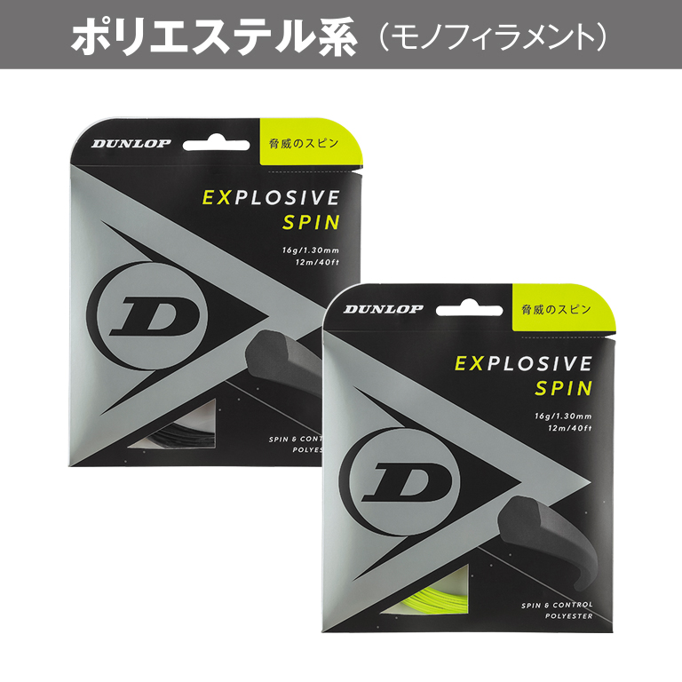 エクスプロッシブ スピン ストリング 製品情報 Dunlop Tennis Navi