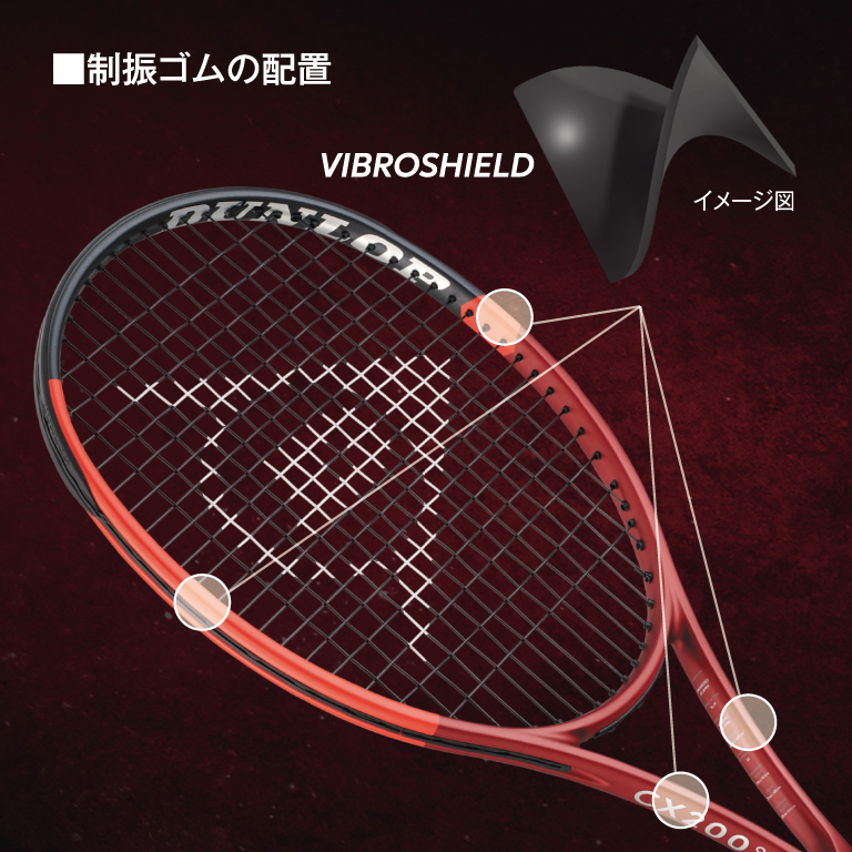 ダンロップ CX 200 LS | テニスラケット | 製品情報 | DUNLOP TENNIS NAVI